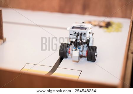 Bangkok, Thailand - August 4,2018 :  Robot Controls In Thailand