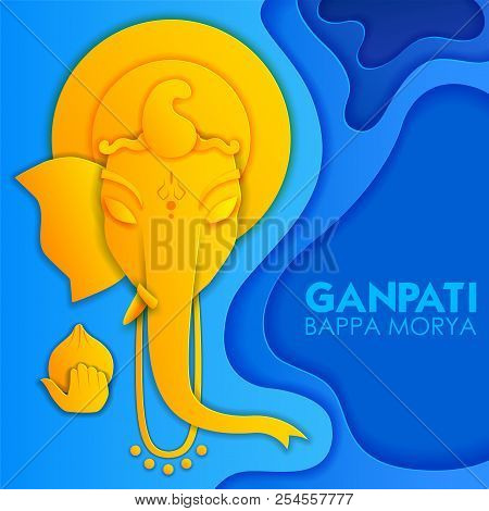 Lord Ganpati Background For Ganesh Chaturthi Festival Of India With Message Meaning My Lord Ganesha