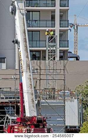 Gosford, New South Wales, Australia - November 16. 2017: Construction And Building Progress Update 3