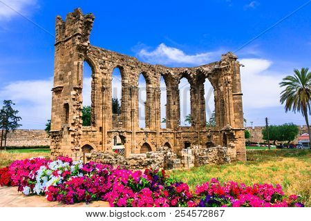 Landmarks of Cyprus - ruins of the Church of St John in Famagusta