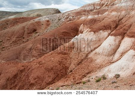 Valley Of Mars In The Altai Mountains. The Tract Kyzyl Chin. Kosh-agach Region