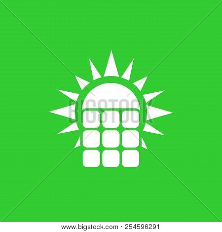 Solar Panel Icon, Vector, Eps 10 File, Easy To Edit