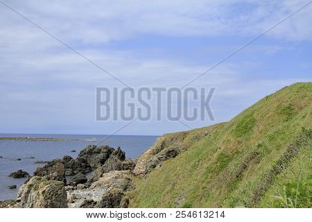 Coastal Terrace At Cape Nyudozaki, Oga, Akita, Japan