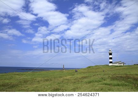 Nyudozaki Lighthouse In Oga, Akita, Japan