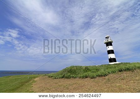 Nyudozaki Lighthouse In Oga, Akita, Japan