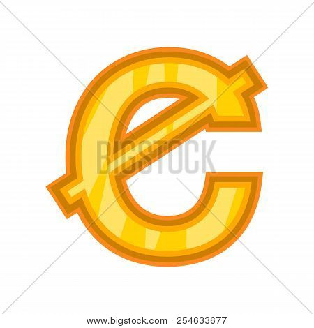 Ghanaian Cedi Icon. Cartoon Illustration Of Money Icon For Web Design