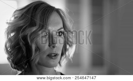 Portrait Of A Woman Looking Into The Distance