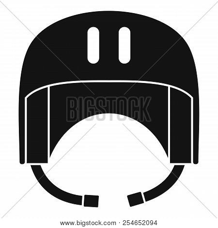 Canoe Helmet Icon. Simple Illustration Of Canoe Helmet Icon For Web Design Isolated On White Backgro