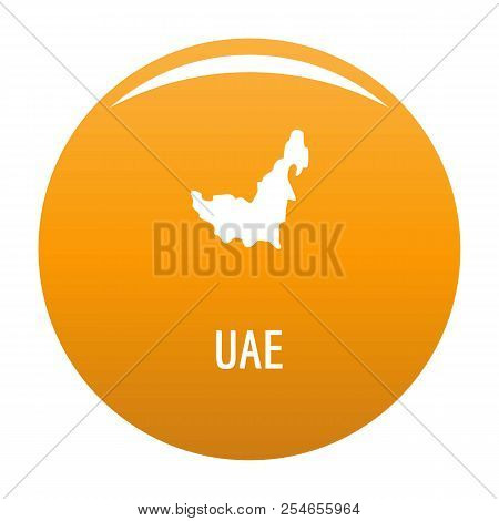 Uae Map In Black. Simple Illustration Of Uae Map Isolated On White Background