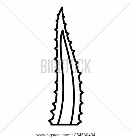 Aloe Part Icon. Outline Illustration Of Aloe Part Icon For Web Design Isolated On White Background