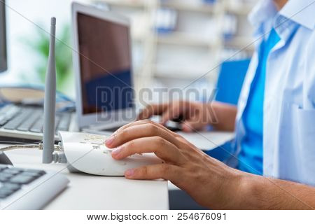 Frustrated young man due to weak internet reception