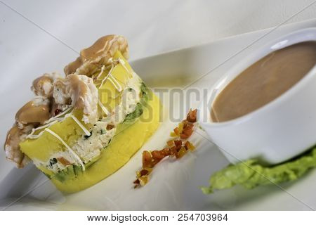 Causa Rellena, A Typical Dish From Peru. Olive