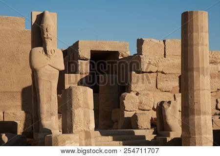 Statue In Abu Simbel Temple Of Egypt