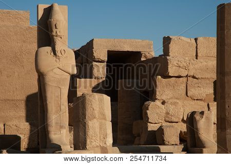 Statue In Abu Simbel Temple Of Egypt