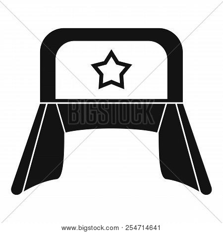 Hat With Earflaps Icon. Simple Illustration Of Hat With Earflaps Icon For Web