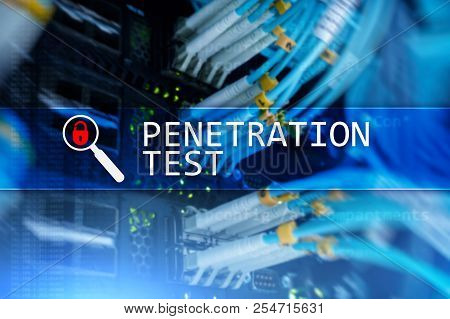 Penetration Test. Cybersecurity And Data Protection. Hacker Attack Prevention. Futuristic