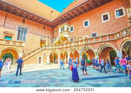 Krakow, Poland - June 11, 2018: Collegium Maius Is The Oldest Building Of Jagiellonian University, A