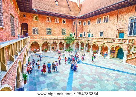 Krakow, Poland - June 11, 2018: Jagiellonian University Is The Most Significant Education Institutio