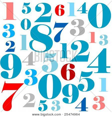 พื้นหลังหมายเลข