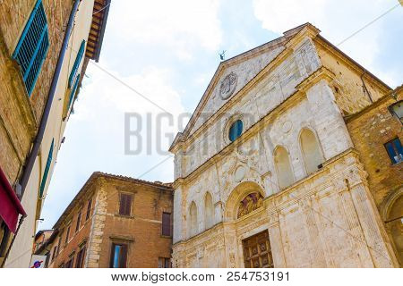 The St Augustine Church (1285) In The Center Of Montepulciano, Tuscany, Italy