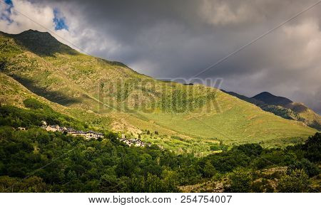 Village Of Taull In Catalan Pyrenees. Spain