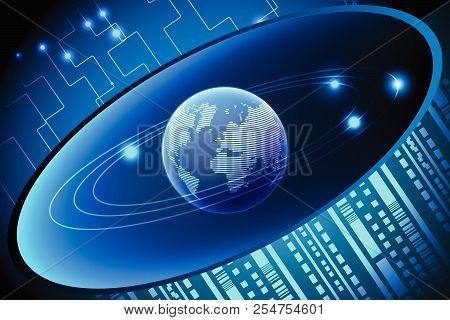 Global Data Network Transformation,digital Communication,concept Abstract Background,vector Illustra