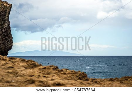 Saaidia Island And Waves And Rocks