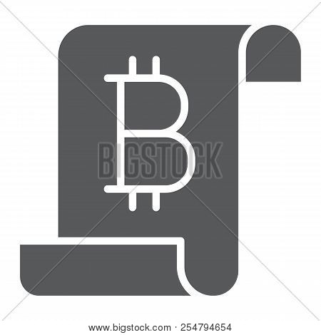 Distributed Ledger Glyph Icon, Finance And Money, Digital Ledger Sign, Vector Graphics, A Solid Patt