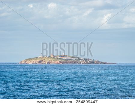 Saaidia Island And Waves And Rocks