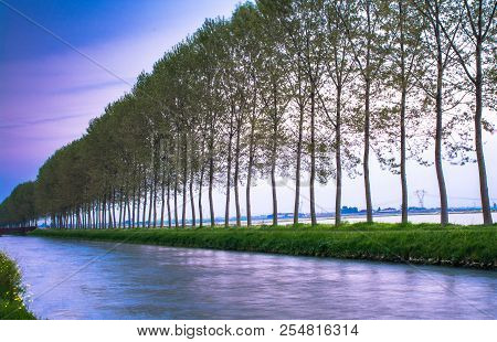The Channel Cavour Is The Principal Channel For The Irrigation Of The Risaies Of The Novarese
