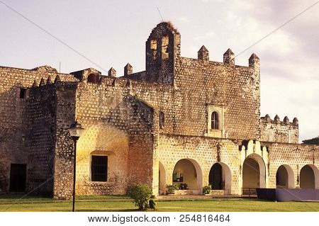 Mexico Yucatan Valladolid Colonial Monastery