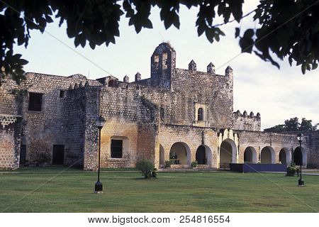 Mexico Yucatan Valladolid Colonial Monastery