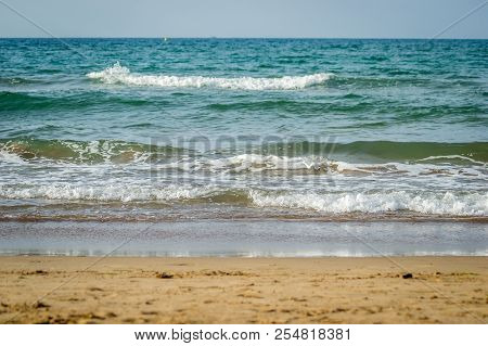 Saaidia Beach And Waves And Rocks