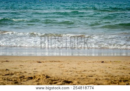 Saaidia Beach And Waves And Rocks