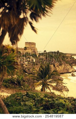 Mexico Yucatan Tulum Maya Ruins