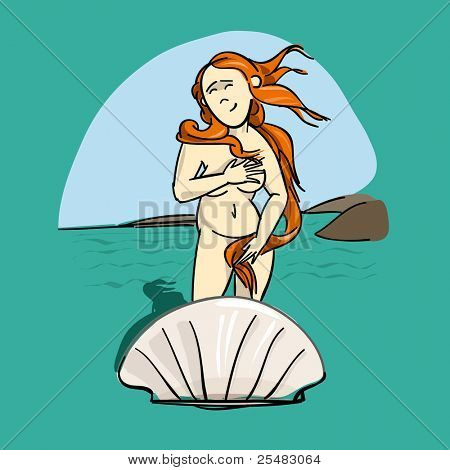 손으로 그려진된 조디악 표지판입니다. 처녀자리