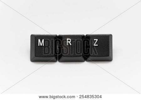Black Keys Of Keyboard With Different Years Words Or Names
