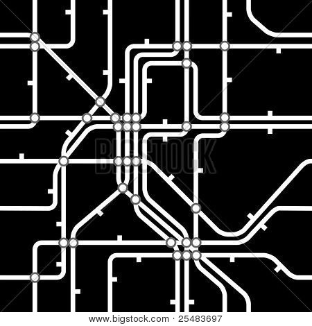Smidig svart bakgrund av metro system