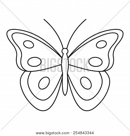 Aphantopus Butterfly Icon. Outline Illustration Of Aphantopus Butterfly Icon For Web