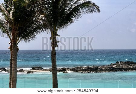 A Windy Sunny Day In Cancun Mexico