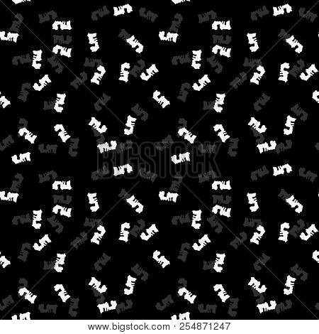 Ufo Military Camouflage Seamless Pattern In Black, Grey And White Colors