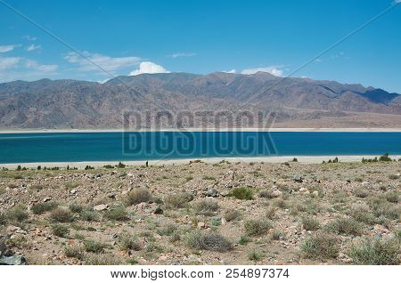 Orto-tokoy Reservoire, Kyrgyzstan, Central Asia , Located In Kochkor District Of Naryn Province