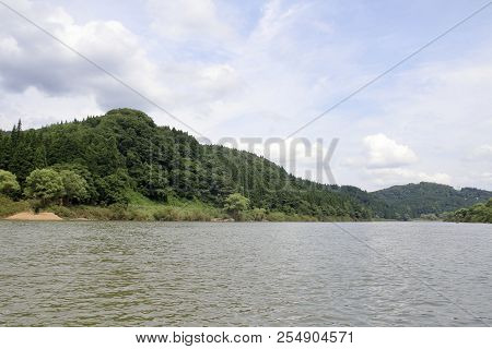 Mogami River And Mogami Gorge In Yamagata, Japan