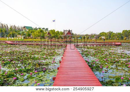 Sakon Nakhon, Thailand, February 13, 2017 -  Dubois Memorial Park , Sakon Nakhon Province, Thailand,