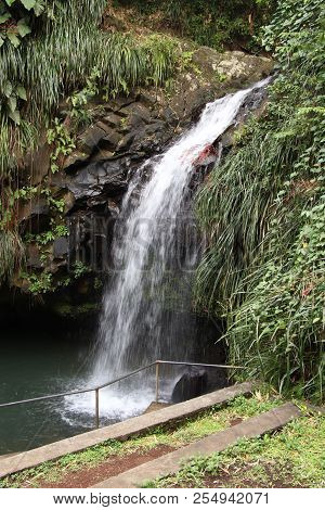 Annandale Waterfall On The Caribbean Island Of Granada