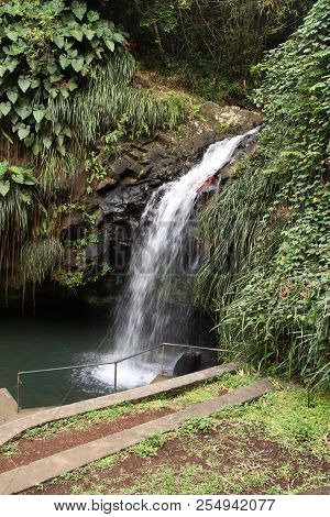 Annandale Waterfall On The Caribbean Island Of Granada