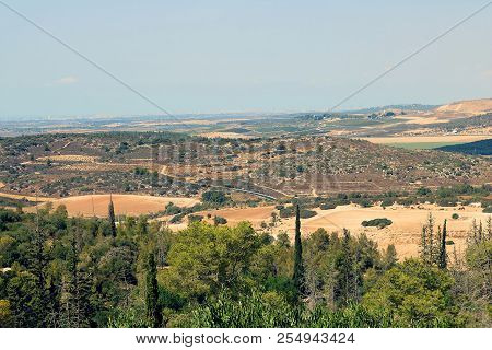 Panorama Of Place Near Beit Shemesh, Israel