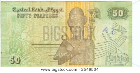 Bill 50 piastre z Egiptu