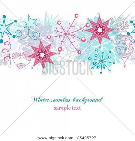 Winter naadloze achtergrond