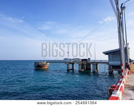 Chonburi, Thailand - June 23, 2018 : Some Part Of The Toong Prong Deep Sea Port In Sattahip, Chonbur
